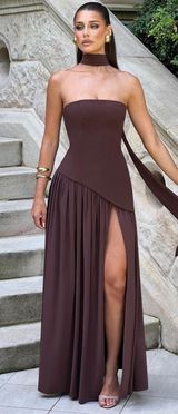 Brown Babyboo Maxi Dress Photo 0