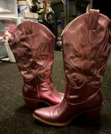 Pink Metallic Cowgirl Boots  Photo 0