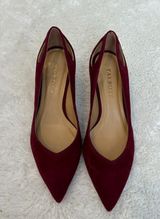 NWOT Talbots Womens Burgundy Suede 2” Classic Heels Pointed Toe 5.5 M Photo 0
