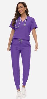 Scrub Set Purple Photo 0