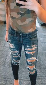 American Eagle Outfitters Ripped Jeans Photo 0