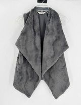 JACK BB Dakota Grey Faux Fur Open Front Vest Photo 0
