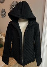 Calvin Klein  Black Quilted Puffer Jacket with Hood Photo 0