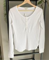 NWT Madewell Waffle Knit Henley Long Sleeve Top Photo 0