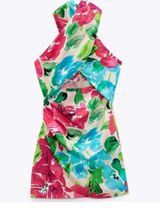 ZARA Floral Cutout Dress Photo 0