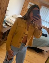 Christopher & Banks Crop Button Up Jacket Photo 0