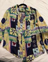 Diane Gilman VINTAGE  BUTTON UP BLOUSE Photo 0