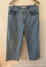 Abercrombie Fitch Curve Love Ultra Loose Low Rise Jeans Light Size 30 Photo 0