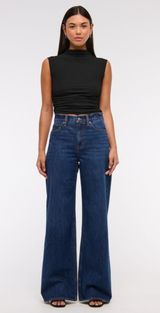 Abercrombie High Rise Wide Leg Jean Photo 0
