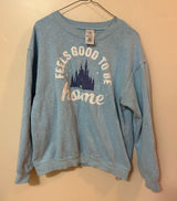 Disneyland Crewneck Sweatshirt Castle Graphic Medium Photo 0