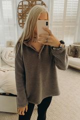 fleece pullover Gray Size M Photo 0