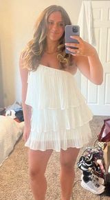 White Lulus Mini Dress Photo 0
