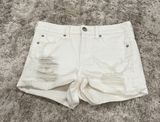 American Eagle White  Jean Shorts Photo 0