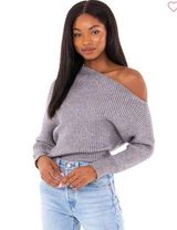 Line and Dot  Blair Off the Shoulder Sweater Photo 0