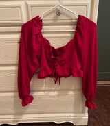 Cavendars Red Western Blouse Photo 0