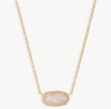 Necklace Rose Quartz Gold Photo 0