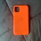 Apple Orange iPhone 11 Silicone Case Photo 0