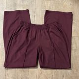 NWOT Aerie Maroon Wide Leg Sweatpants Size Large Photo 0