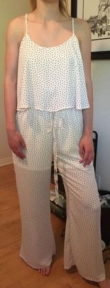 Dottie Couture Boutique white pattern jumpsuit Photo 0