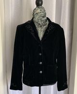 JM Collection -Black Velvet Jacket Sz:6 Photo 0