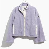 Madewell Penfield Lavender Cropped Fleece Jacket Photo 0