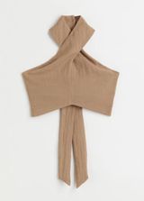 NWOT Halter neck tie crop top Photo 0