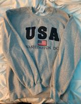 USA crewneck Gray Photo 0