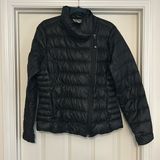 Athleta Downalicious Deluxe Puffer Jacket Goose Down Quilted Black Photo 0