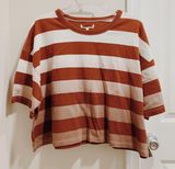 Madewell NWOT Dip-Dye Oversized Tee Photo 0