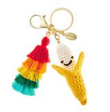 Hallmark NWT Banana Crochet Keychain Photo 0