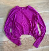 FREE PEOPLE BREEZY TEMPO TEE LONG SLEEVE RASPBERRY SHERBET Photo 0