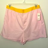 Anthropology Pink and Yellow Shorts sz Large Photo 0