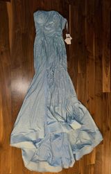 Blue Sparkly Maxi Dress Photo 0