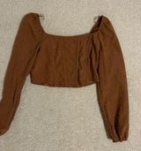 Kirious Brown long-sleeve top Photo 0