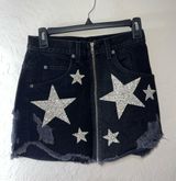 Carmar Denim Skirt Black Denim Photo 0