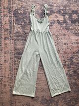 Caution to the Wind green cropped romper Photo 0