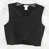 Necessary Clothing Black Crop Tank Size S Photo 0