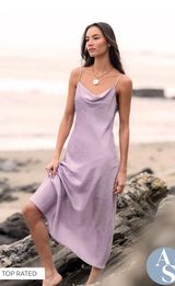 Altar'd State Dress Satin Midi Photo 0