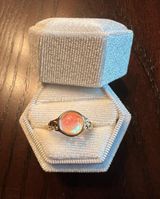 Gorgeous Cats Eye Adjustable Ring Size 7 Photo 0