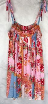 Intimately Rule the World Romper Colorful Floral Print Flowy Boho S Photo 0