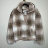 Abercrombie & Fitch Tan Cream Teddy Jacket Sz Small Photo 0