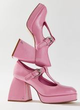 Pink Kay Mary Jane Heels Photo 0