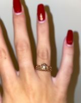 Pandora Rose Gold Princess Ring Photo 0