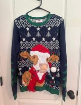 Holiday Time Ugly Christmas Cow Sweater size small Photo 0