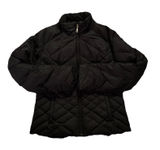 Eddie Bauer Women’s Black Down Puffer Jacket Small Lightweight Zip-Up Coat Photo 0