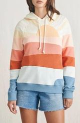 Faherty Soleil Stripe Cotton Hoodie  Photo 0