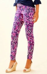 Lilly Pulitzer Kelly Ankle Pants Bright Navy Swing of Things size 2 Photo 0