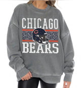 Chicago Bears Women's NFL Gameday Couture Gray Crew Neck Sweater in Size Medium Photo 0