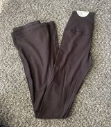 OFFLINE By  Real Me High Waisted Crossover Brown Flare Leggings Size XS Photo 0