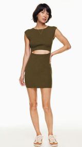 Wilifred Free light green knit cut out mini dress M Photo 0